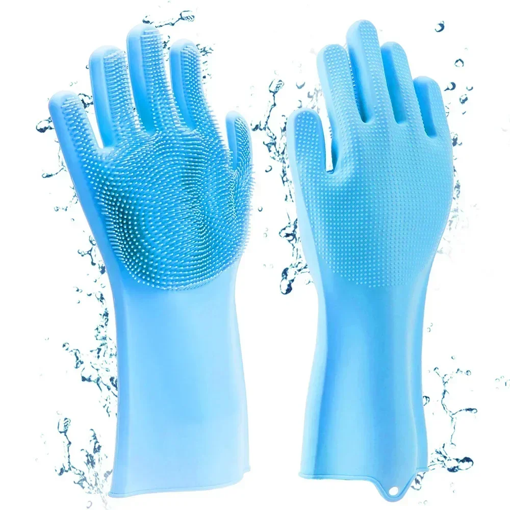 Pet Grooming Gloves, Dog Washing Gloves with High-Density Teeth,