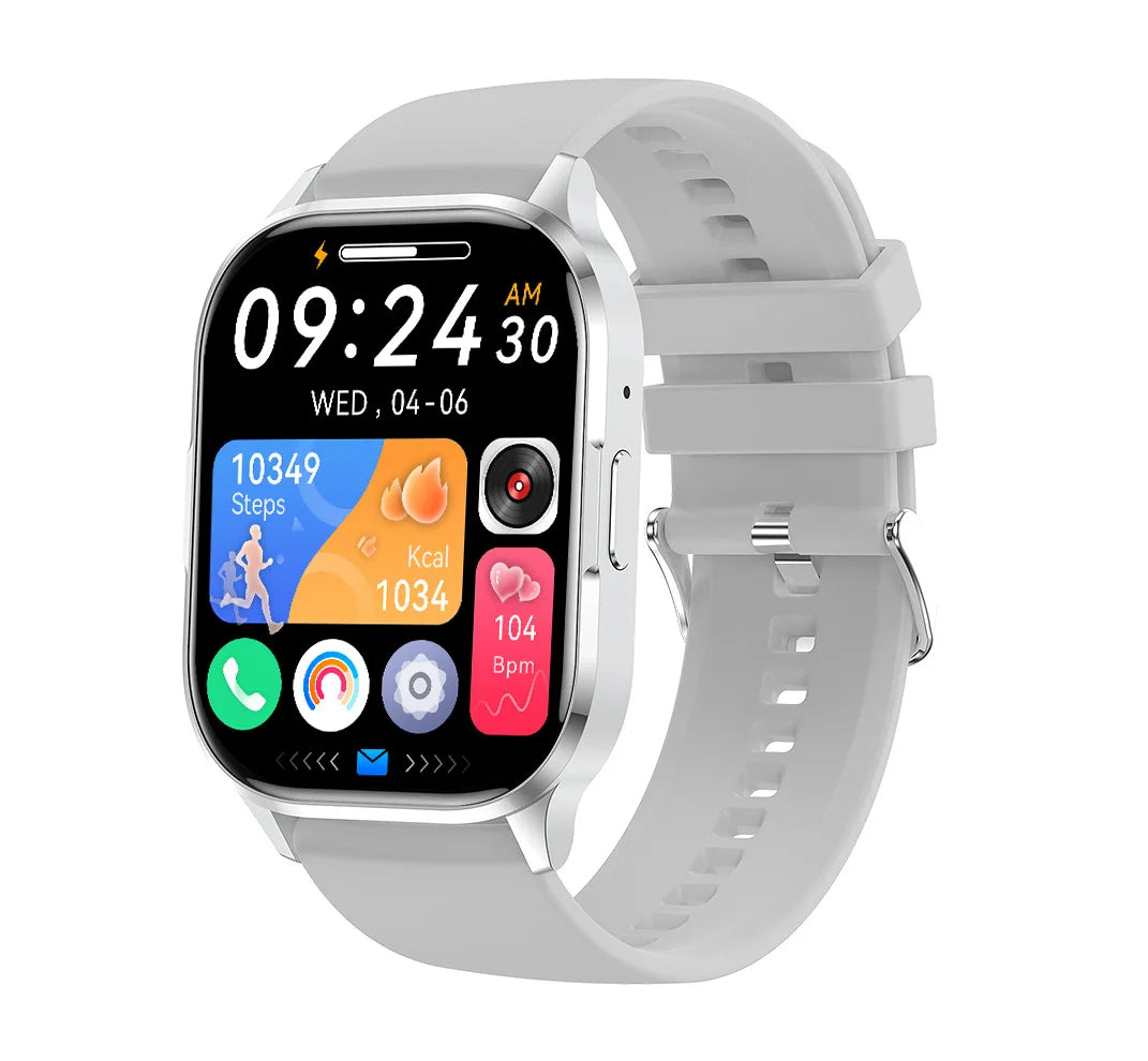 HK21 Bluetooth Smartwatch AMOLED Screen Heart Rate Blood Oxygen Outdoor Waterproof Sports Watch Voice Calling Smart Watch